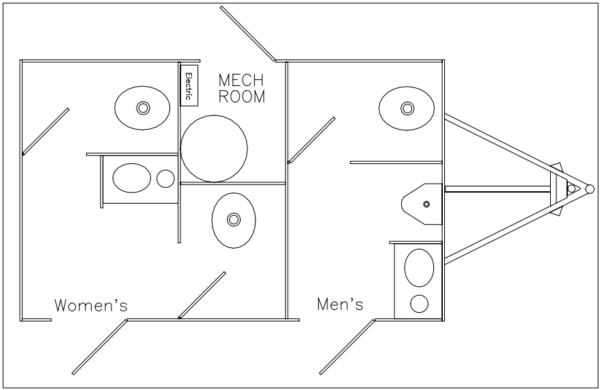 EcoComfort 4-Station Mobile Restroom T