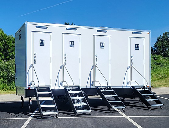 EcoLux 4-Pod Premium Restroom Trailer