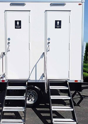 EasyGo ECO Series - 2 Station Solar Restroom Trailer